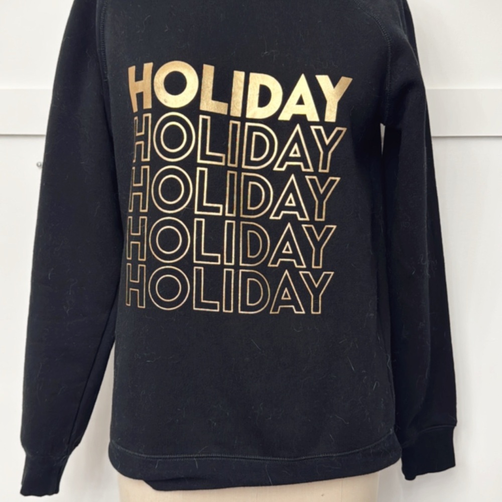 Brunette The Label Black and Gold Graphic Sweatshirt